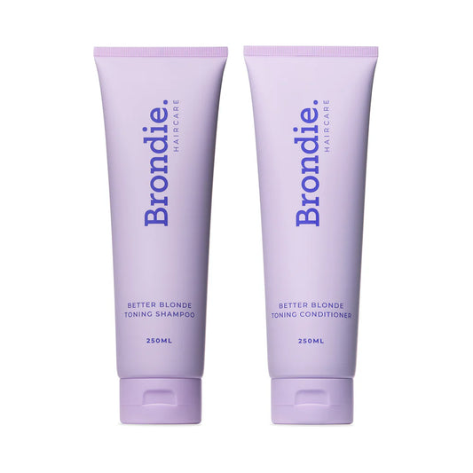 The best blonde toning shampoo and conditioner for blonde hair. Suitable for dandruff and oily prone scalps. Dandruff shampoo and conditioner. Purple toned shampoo and conditioner.